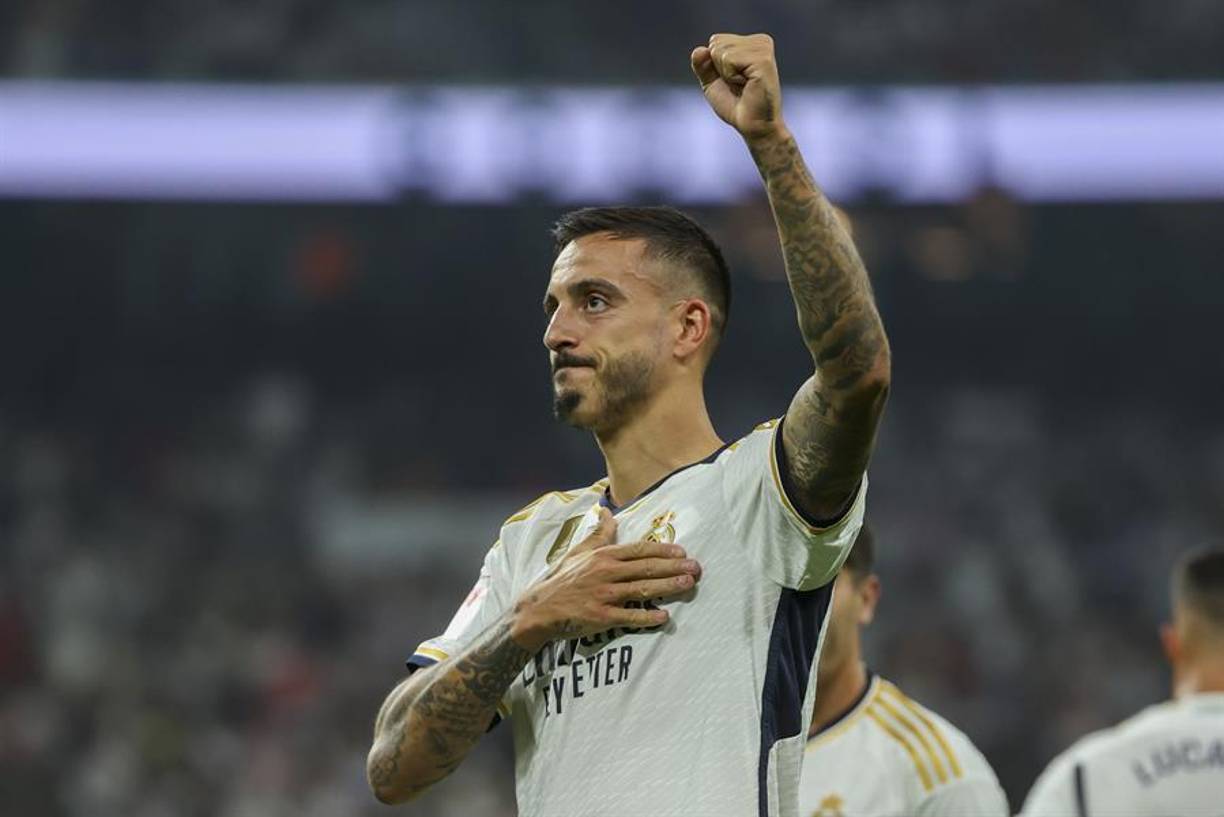 Joselu, anotador del segundo gol, fue intercambiado minutos después por Vinicius y su esperado regreso a los terrenos de juego. 