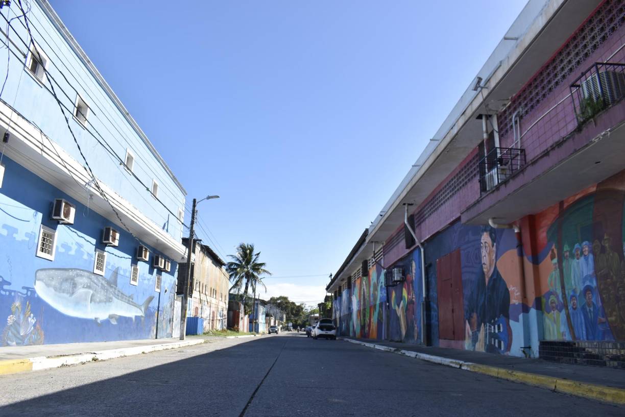 Muralistas de varias partes de Honduras dejaron su talento en varias calles de la ciudad de La Ceiba. 