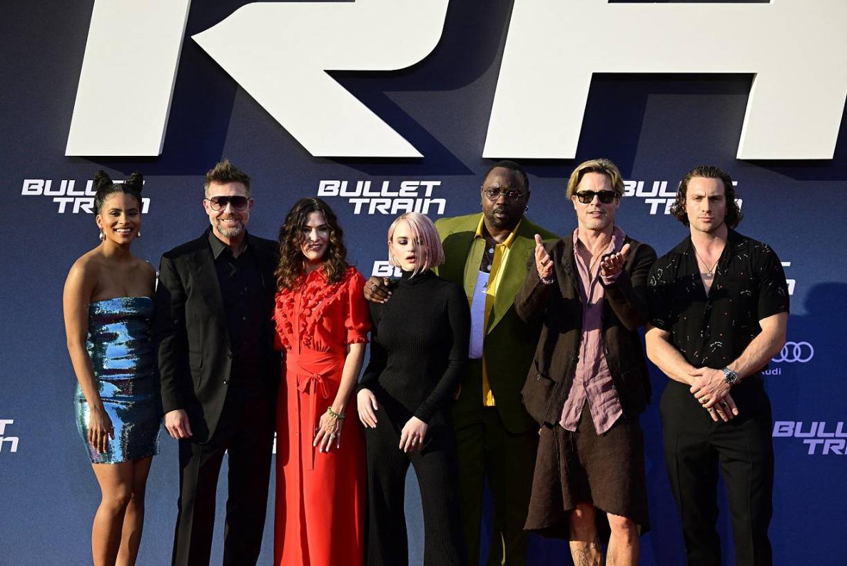 En la presentación el exesposo de Angelina Jolie estuvo acompañado de otros actores con los que comparte cartel como Joey King, Zazie Beetz y Brian Tyree Henry