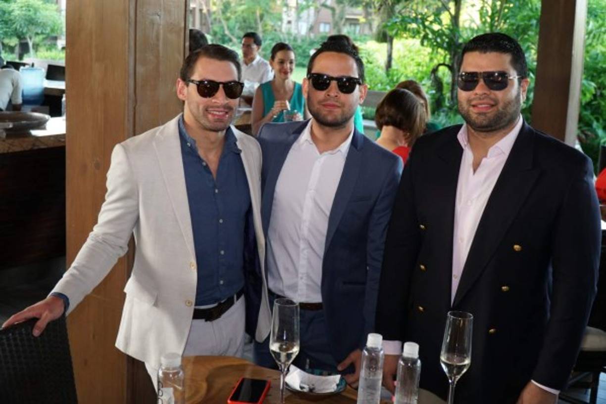 Miguel Larach, Kervin García y Rodolfo Lugo.