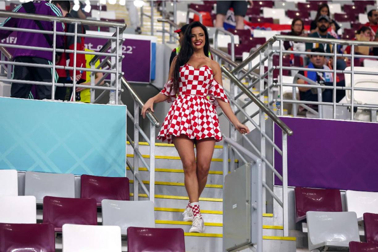 La también influencer croata está siendo protagonista en Qatar, sobre todo durante los partidos de la Selección de Croacia.