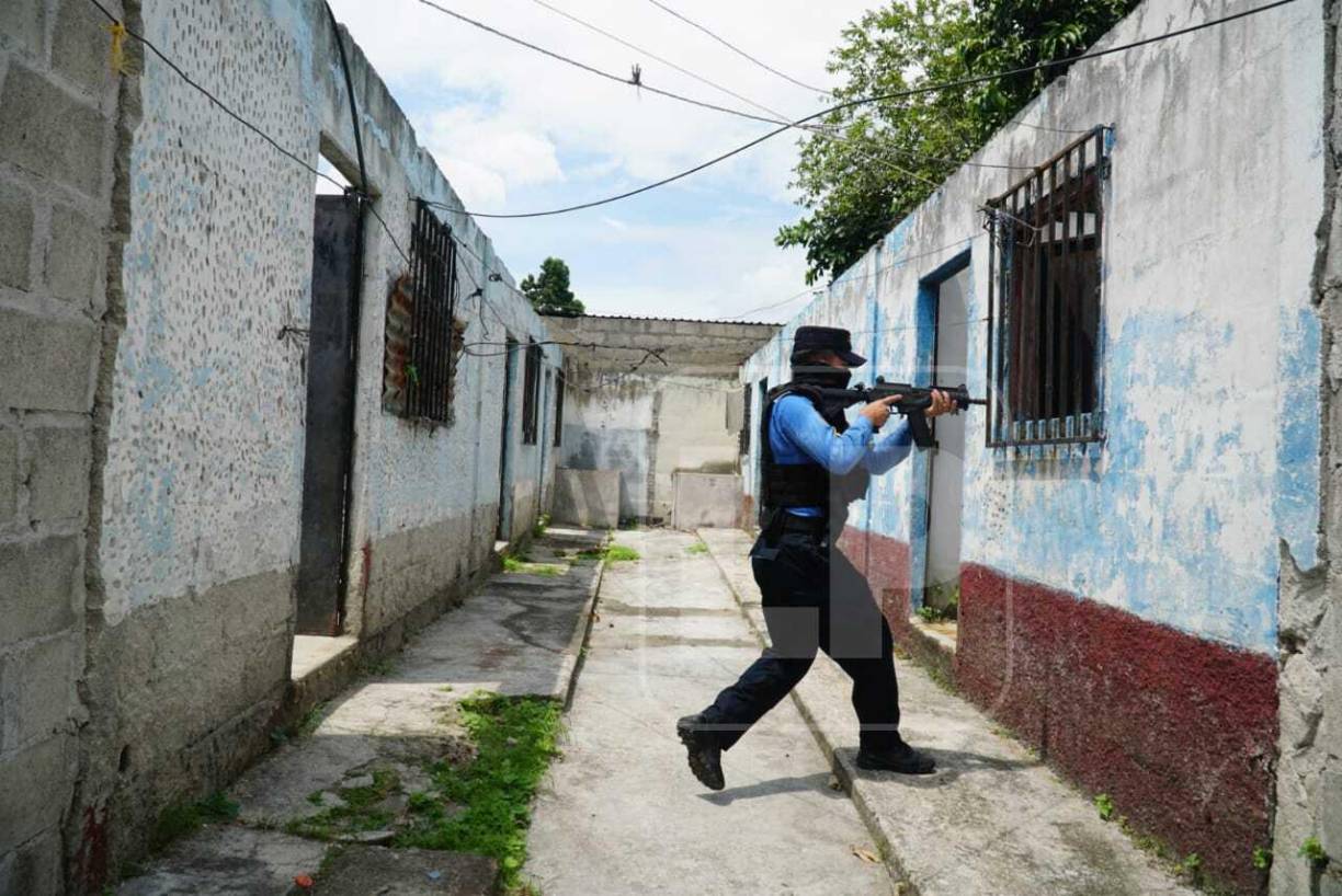 Operativo termina en tiroteo entre policías y pandilleros en la Col. La Unión de San Pedro Sula (Fotos)