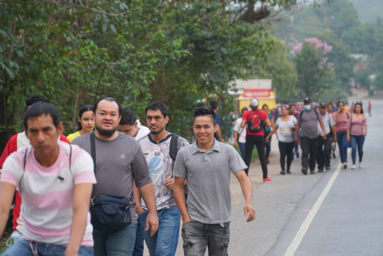 Toma de carretera en el sector Cofradía. Fotografía: La Prensa / José Cantarero. 