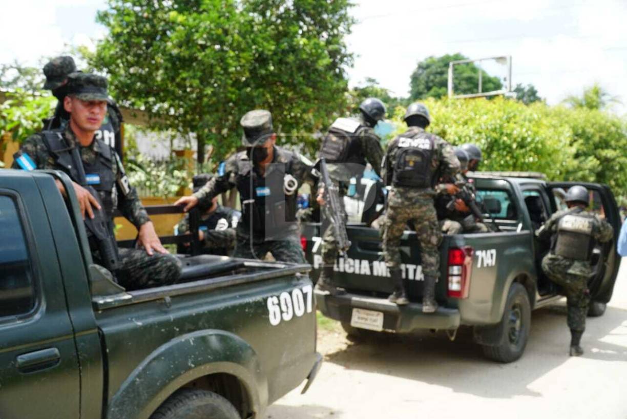 Operativo termina en tiroteo entre policías y pandilleros en la Col. La Unión de San Pedro Sula (Fotos)