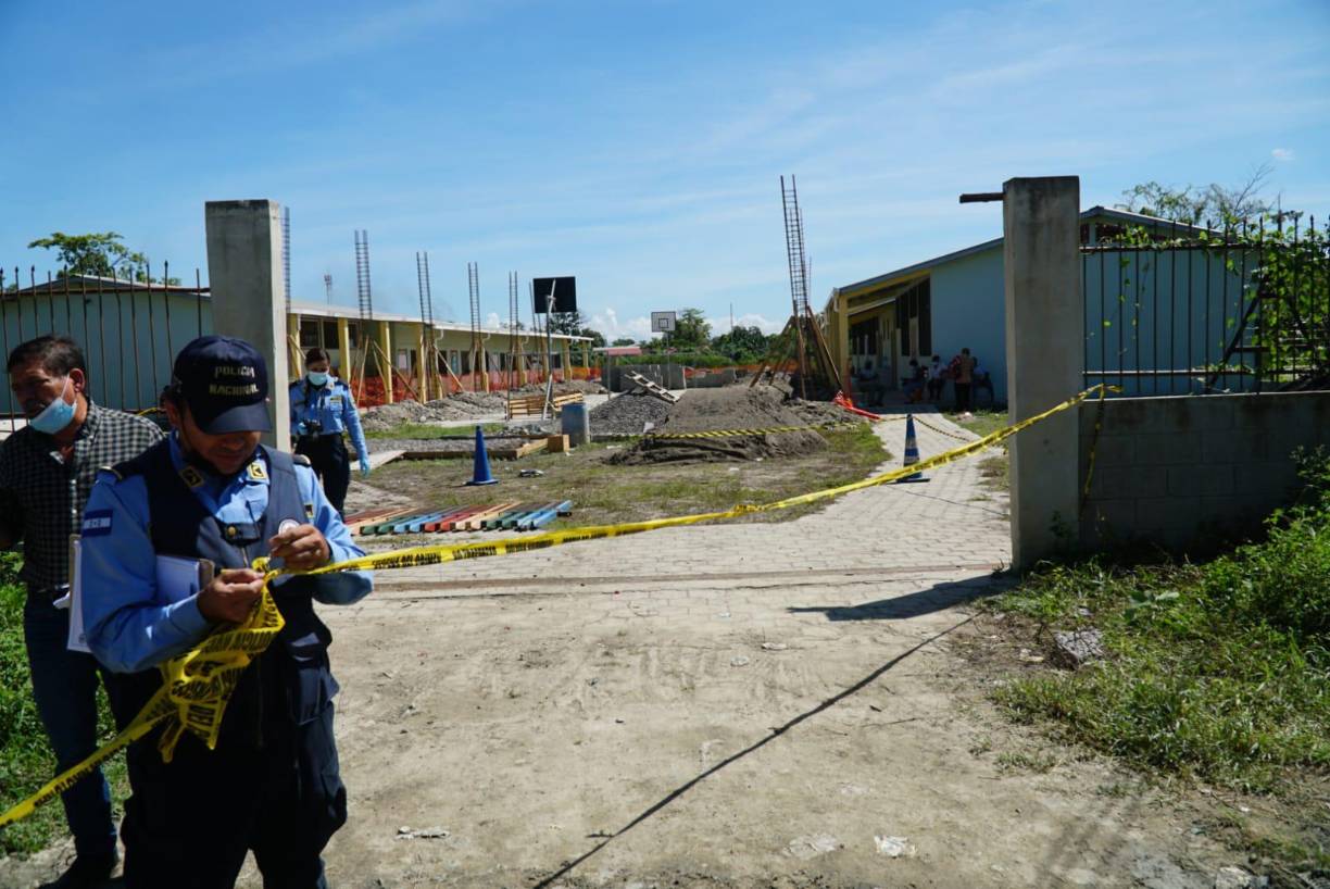 El cuerpo fue trasladado a la morgue de San Pedro Sula.