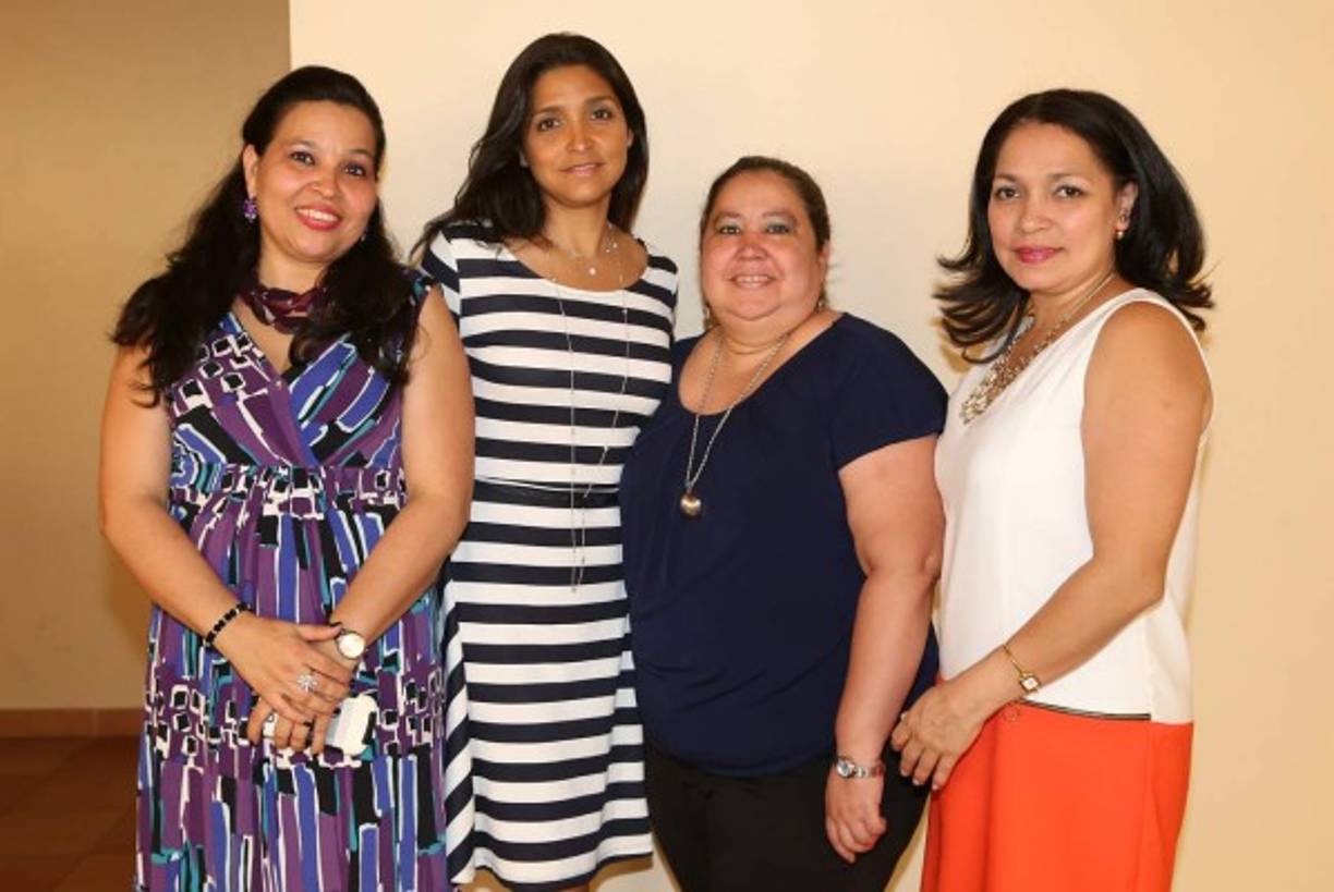 Claudia Mancía, Lilian Nasser, Jeanine Alas y Karla Chinchilla.