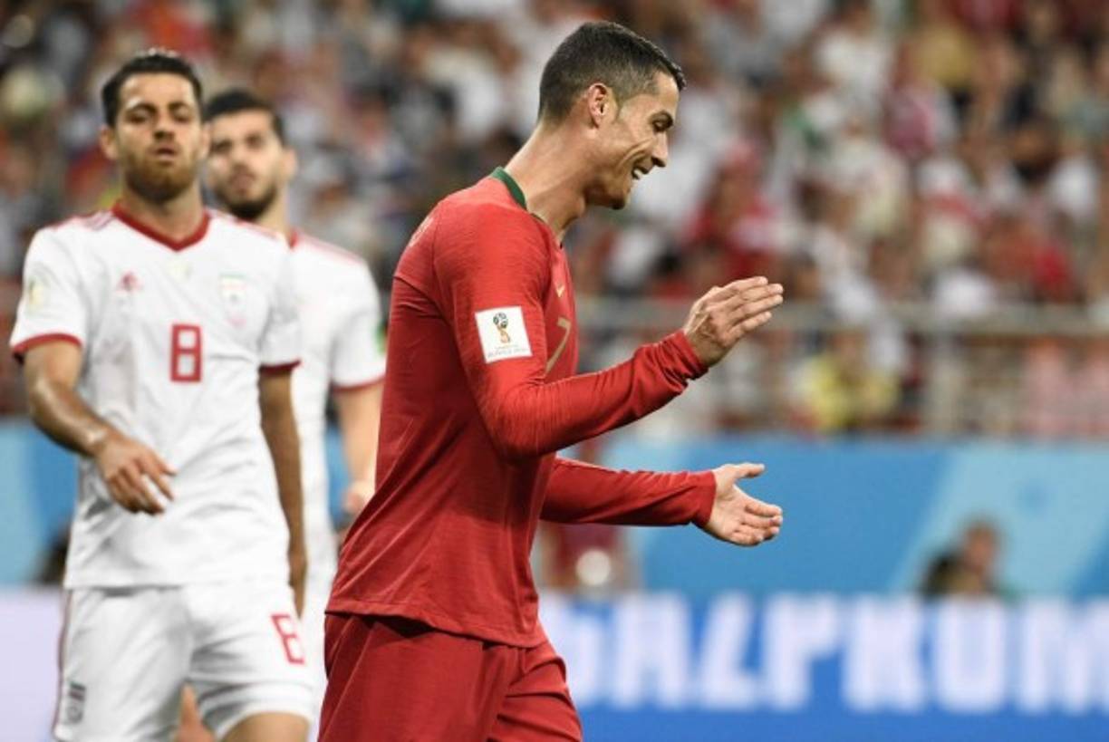 CR7 vivió una pesadilla ante Irán. No podía creer el hecho de fallar un penal.