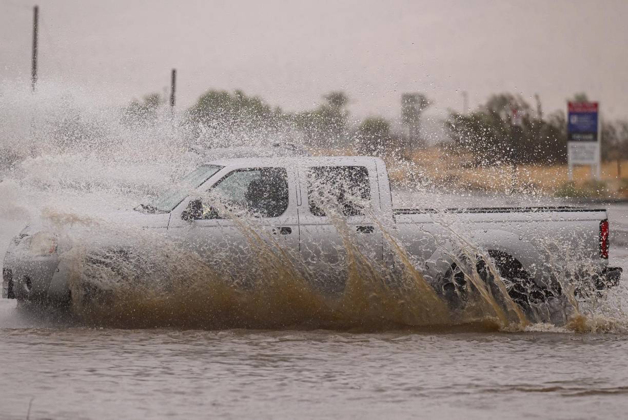 La tormenta se desplazaba a una velocidad de 37 km/h.