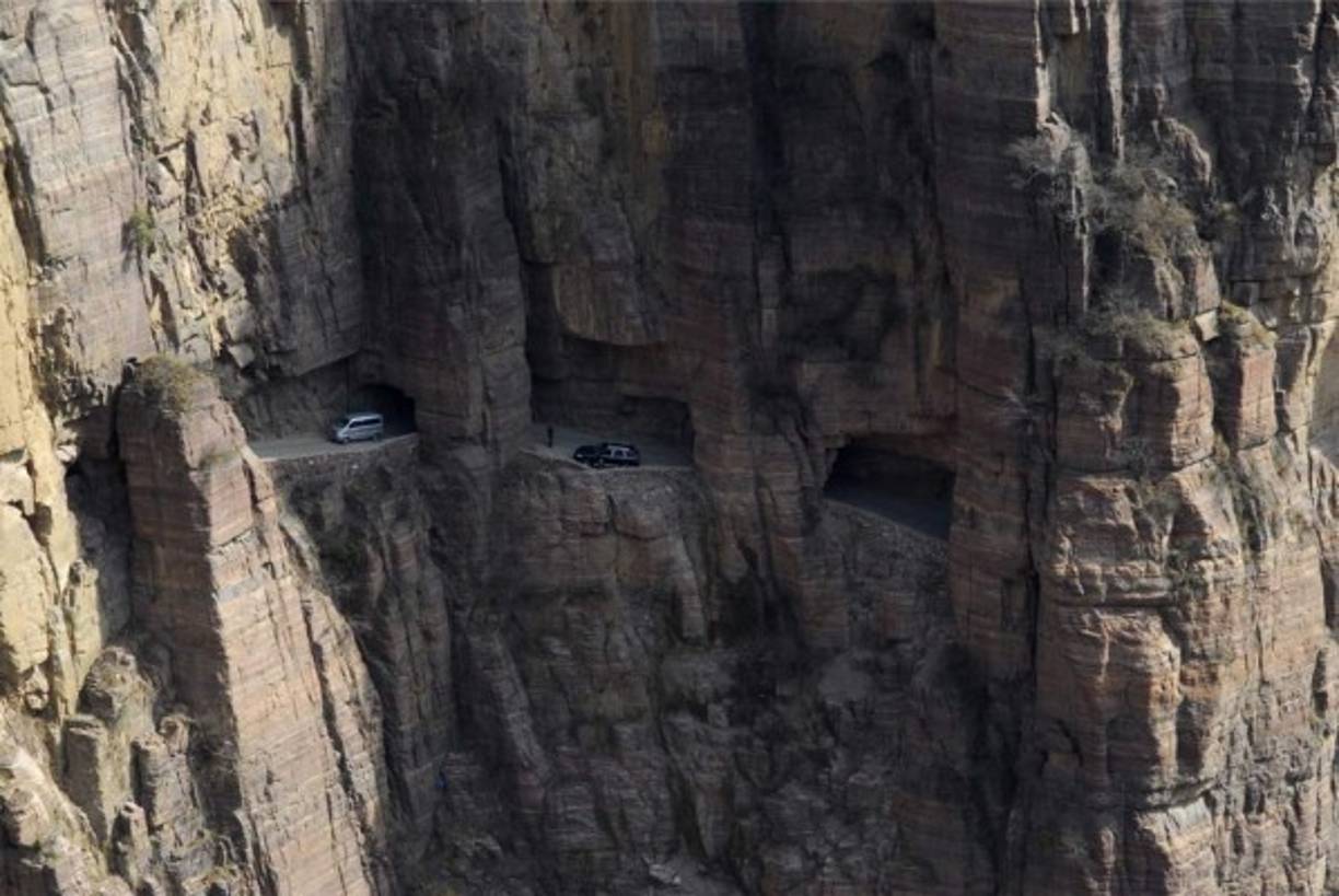 La carretera de Guoliang se halla en China. Está formada a través de la montañas de Taihang, en la provincia de Henan. Foto:es.pinterest.com
