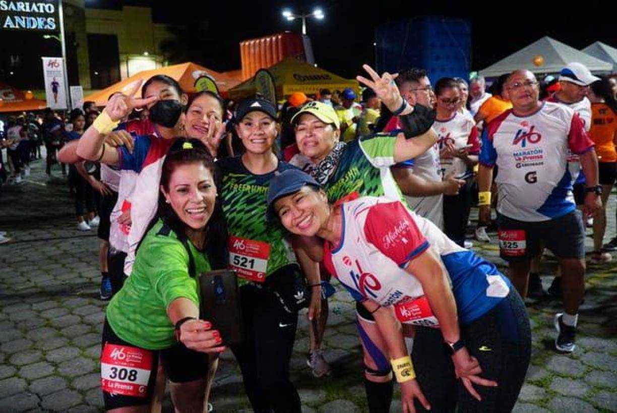 La selfie del recuerdo de la 46 Maratón de La Prensa. 