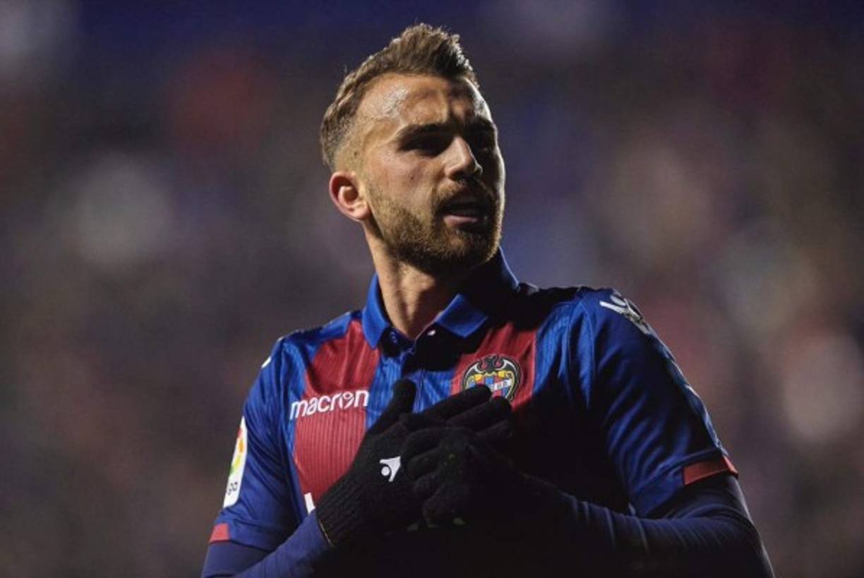 El delantero español Borja Mayoral, otro jugador cedido por el Real Madrid en el Levante.