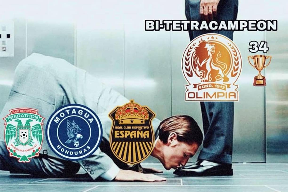Los memes no perdonan al Real España tras no poder remontar y Olimpia es tetracampeón