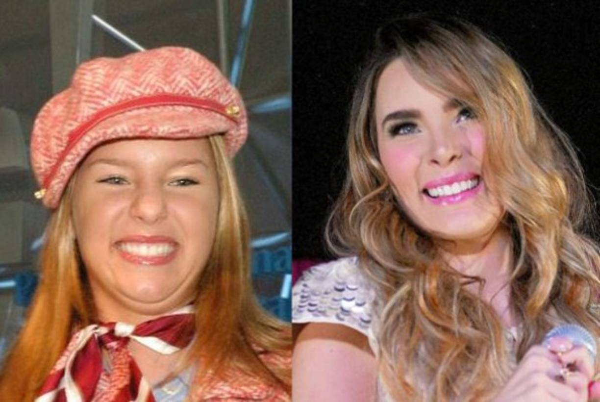 3. Belinda: La rubia se ha convertido en una de las figuras más esbeltas del espectáculo y su rostro muestra muchos cambios ¿resultado de la adolescencia o cirugías? al ser cuestionada ella lo atribuye a los tes 'detox' que toma.