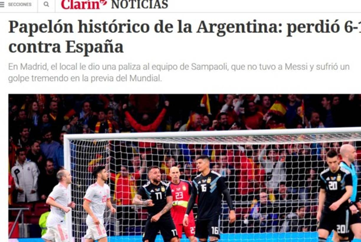 Diario El Clárin de Argentina.