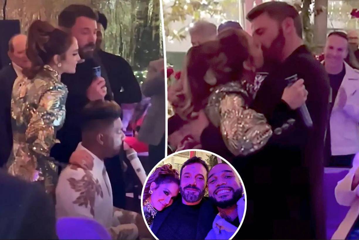 “Es un vestido de Gucci que tenía en mi armario que compré hace un año y estaba esperando la ocasión perfecta para usarlo. Pensé que era perfecto para nuestra Fiesta de Navidad”, dijo JLo sobre el atuendo. 