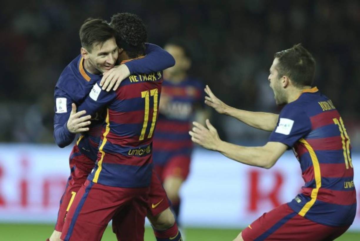 Messi fue el primero en abrir el marcador.