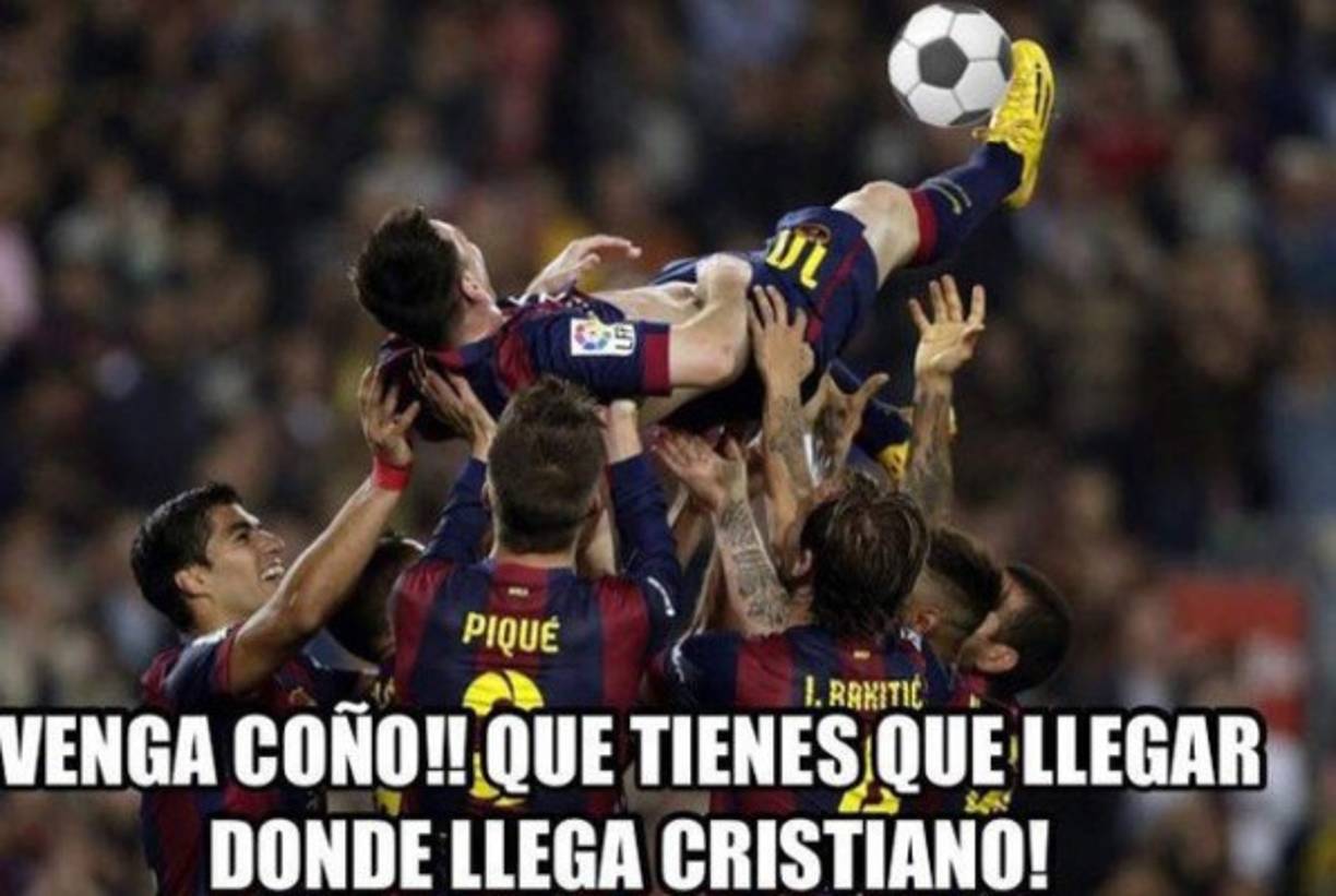 Lionel Messi es objeto de burlas por el golazo de chilena que marcó Cristiano Ronaldo ante la Juve.