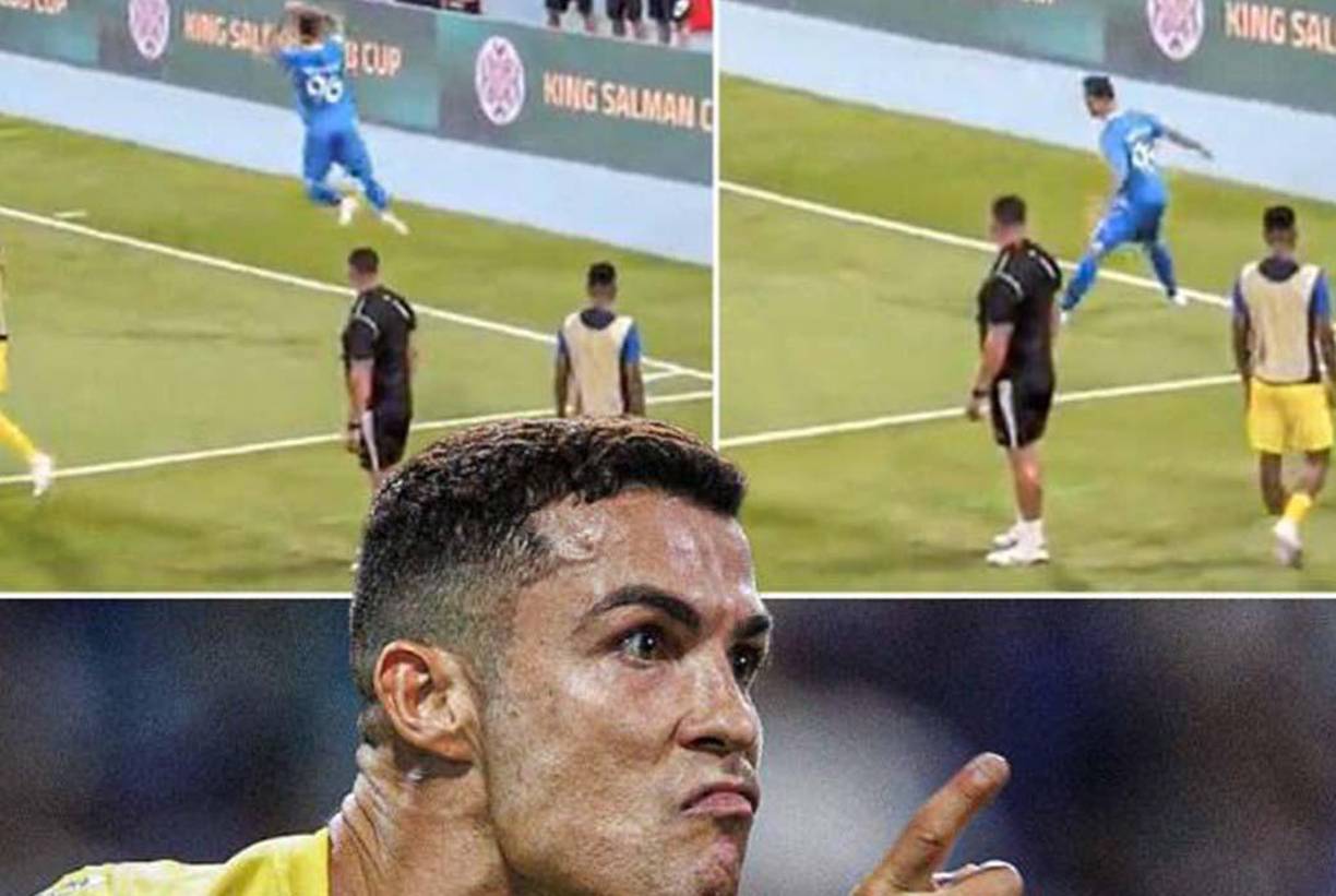 El jugador del Al Hilal que anotó en la final causó revuelo al festejar su anotación al estilo de CR7. 