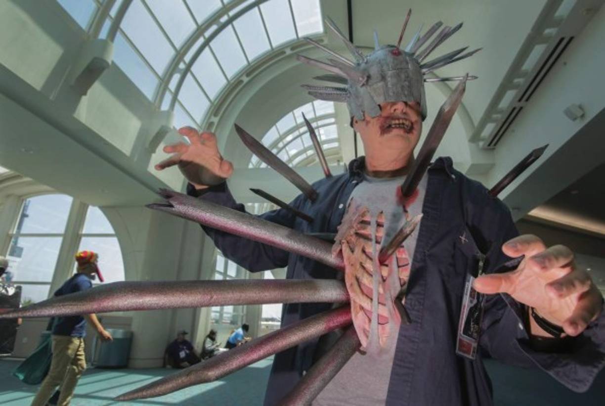 Este 'muerto viviente' también acudió a la cita en la ciudad calforniana.