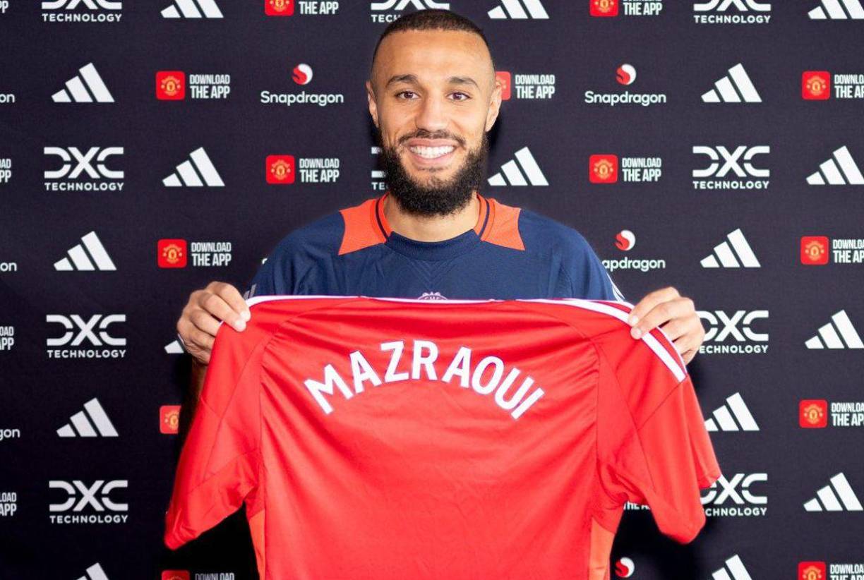Manchester United ha fichado al lateral derecho marroquí Noussair Mazraoui por 15.000.000 € + 5M€ bonus. Firma hasta junio de 2028.