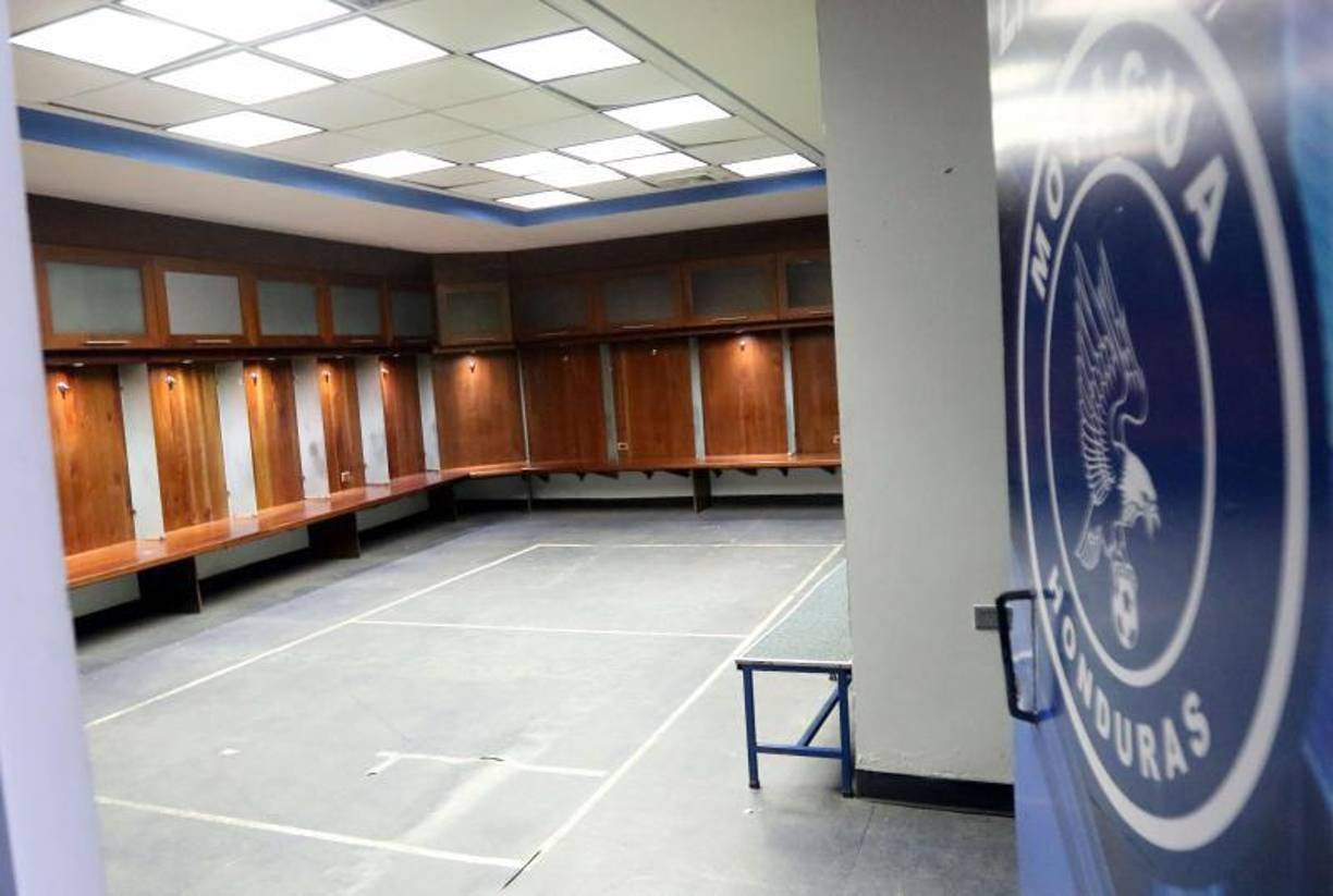Este es el camerino del Motagua.
