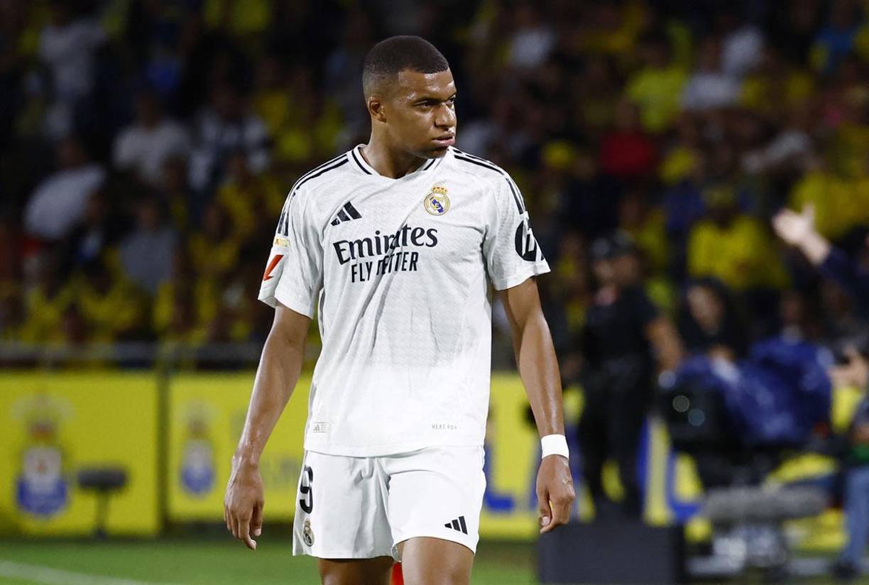 La frustración era evidente en el rostro del delantero del Real Madrid. Mbappé no ha podido marcar todavía en la Liga Española.