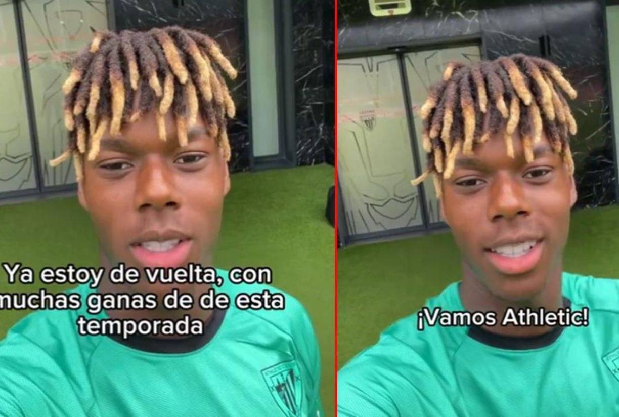 El Athletic subió un video en sus redes sociales para presumir el regreso de su joven estrella a los entrenamientos y zanjar los rumores que lo vinculaban al FC Barcelona.
