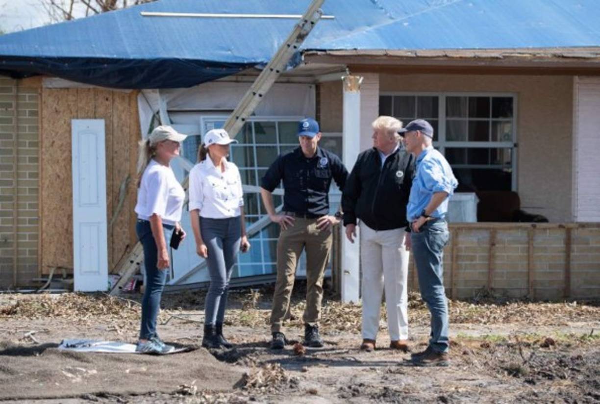 Trump también declaró 'desastre mayor' en Georgia, estado vecino que también visitará hoy, lo que habilita fondos federales para la reparación de los daños y la atención a los damnificados.