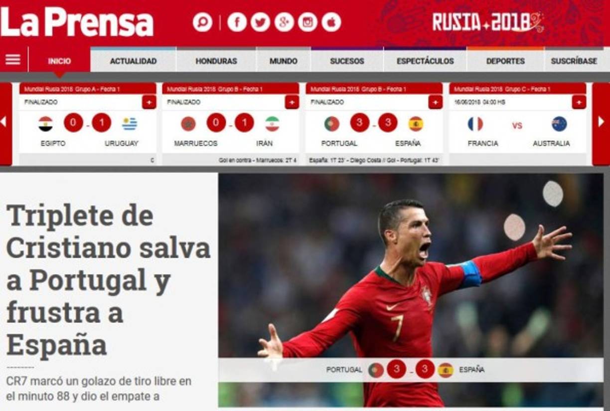 Diario LA PRENSA de Honduras.