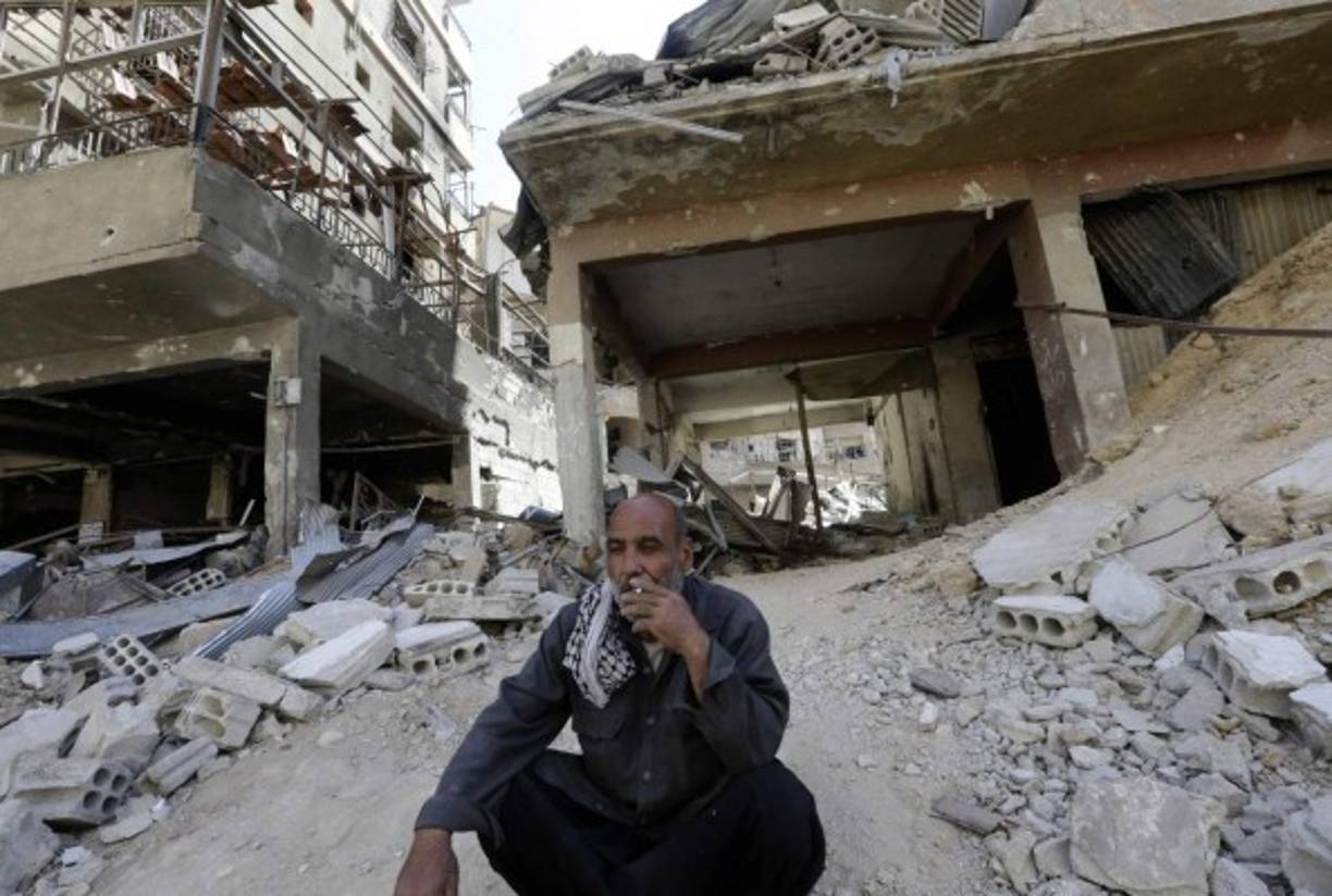 US President Donald Trump gestures as he speaks during a rally at Toledo Express Airport in Swanton, Ohio on September 21, 2020. (Photo by MANDEL NGAN / AFP)