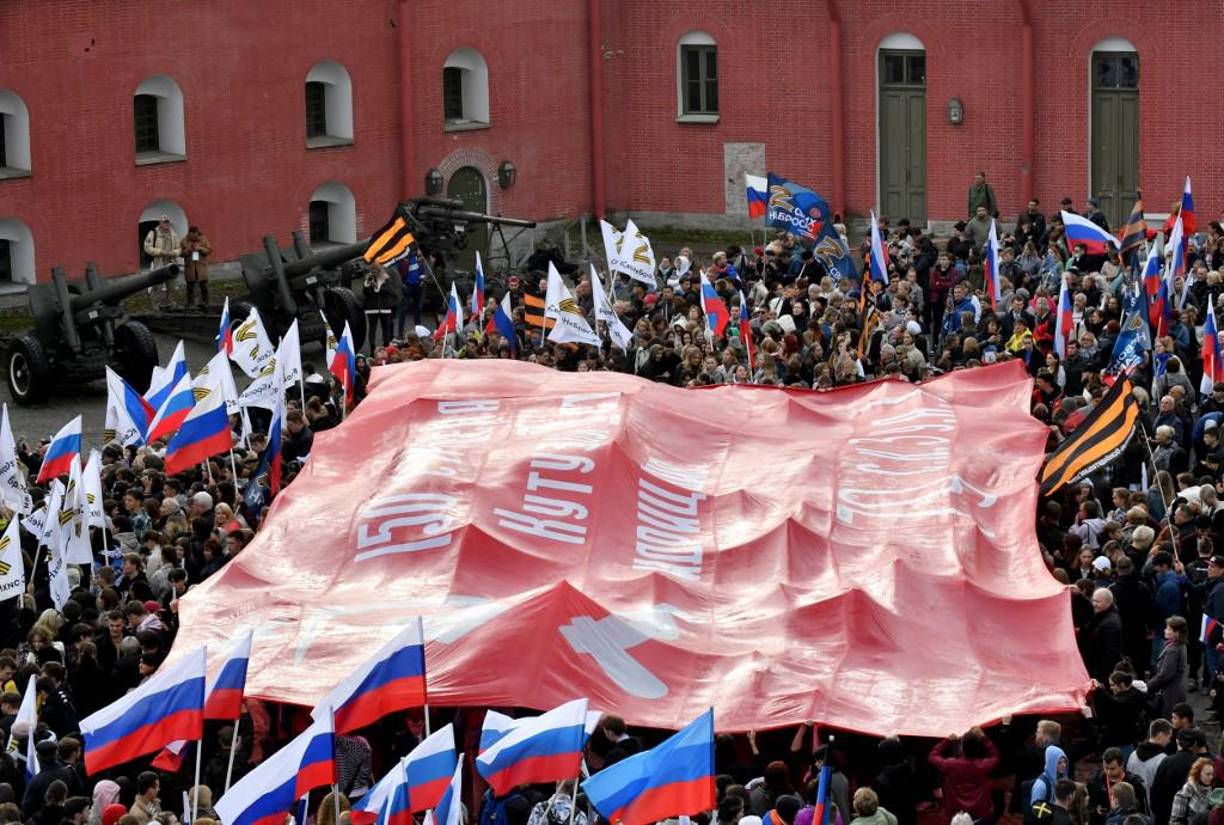 En Moscú también se puede votar en un edificio donde está la representación de la región autoproclamada de Donetsk.