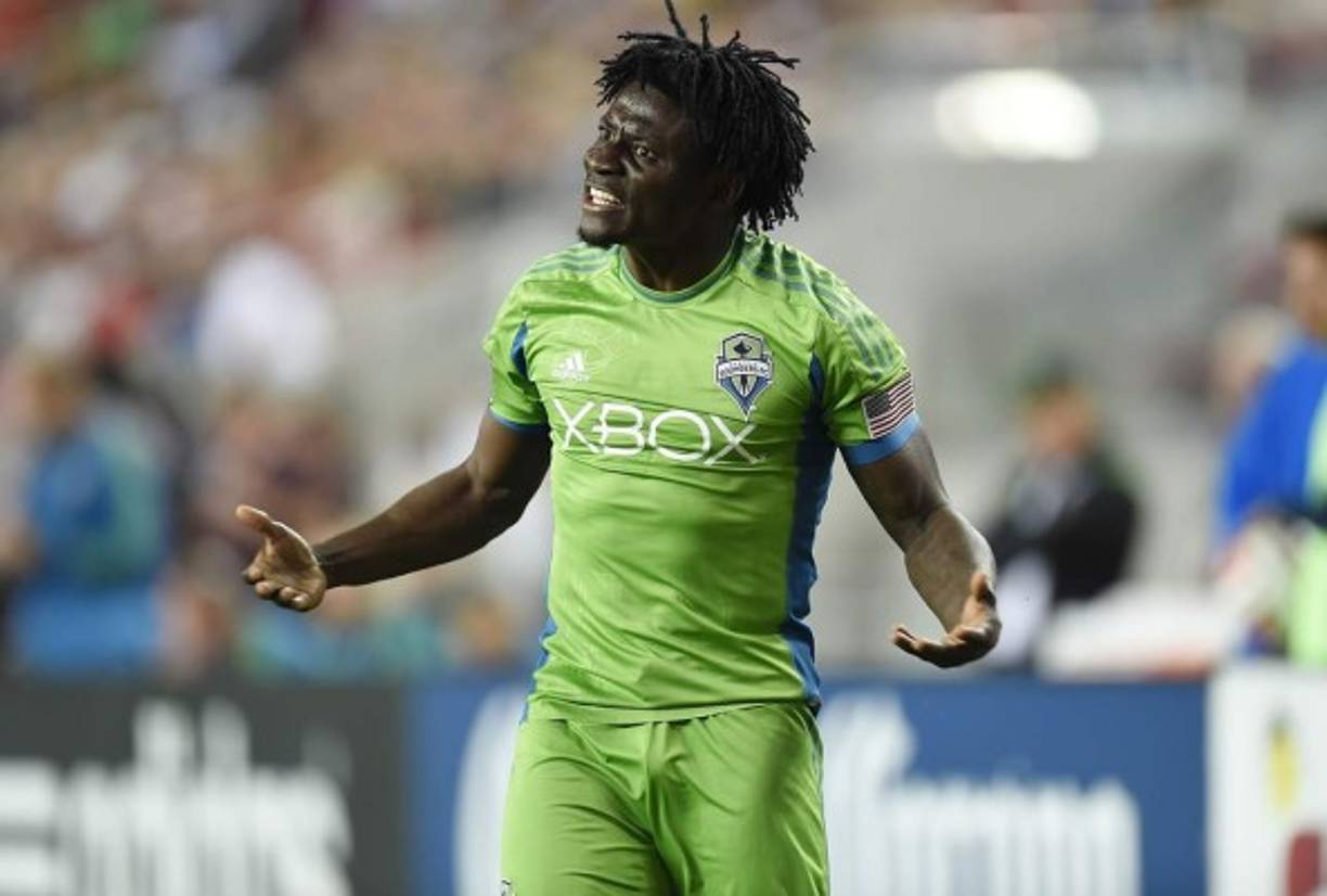 Nº13 Obafemi Martins. El nigeriano milita en el Seattle Sounders de la MLS. Su pago al año es de 3 millones de dólares. Foto Cortesía Seattle Sounders