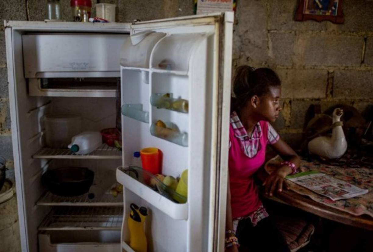 La encuestadora Datanálisis midió en más de 80% la escasez de alimentos en comercios en Caracas -la ciudad más abastecida de Venezuela- en abril. Foto: Washington Post.