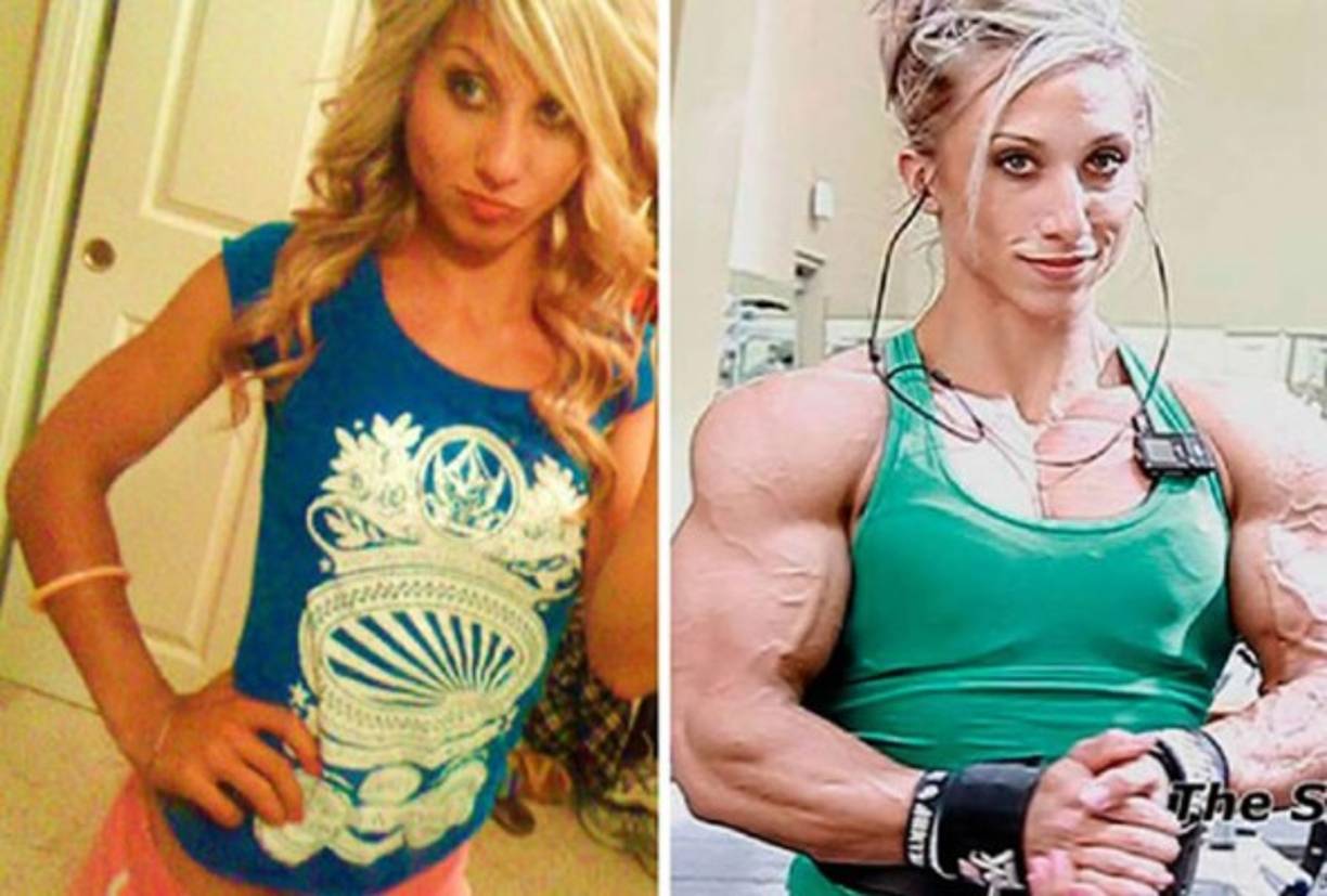 Un cambio muy tremendo en el físico de esta mujer.