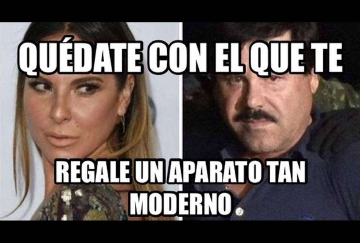 La actriz le agradeció por el celular 'taaan moderno'.