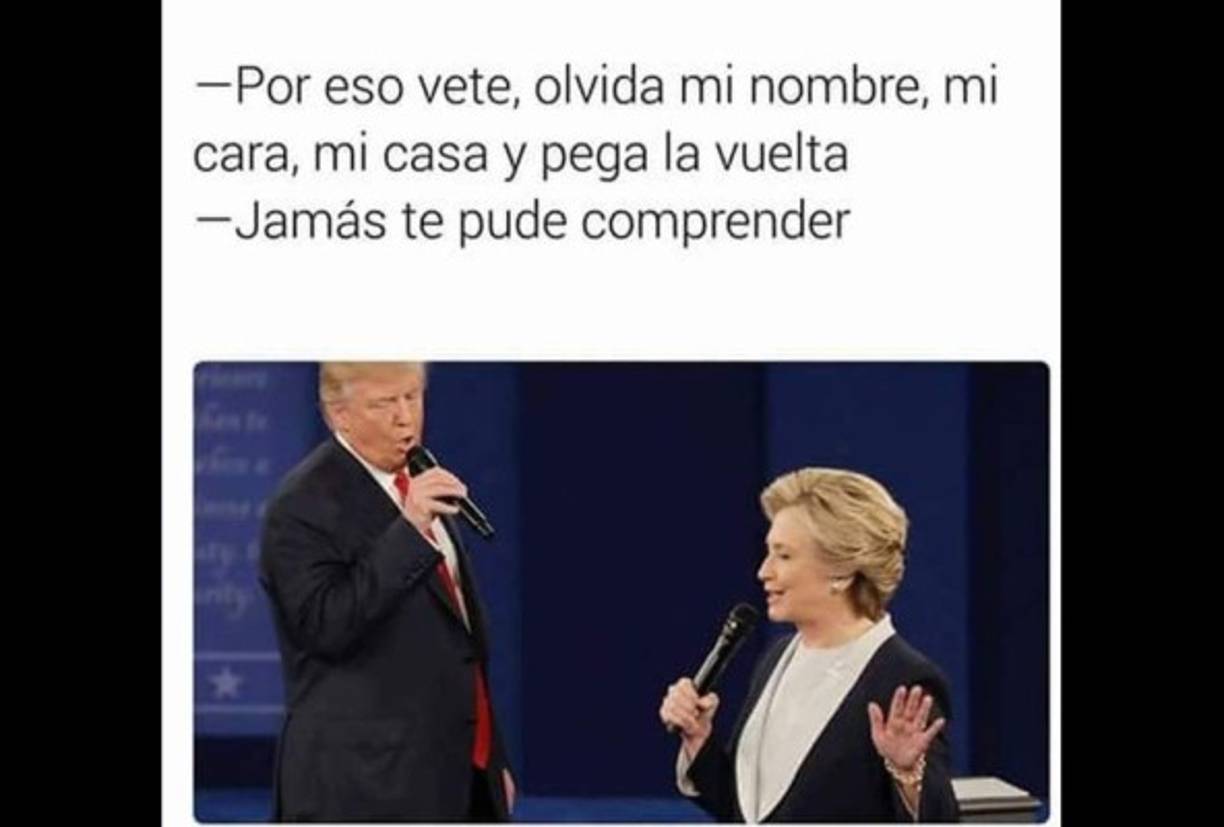 Trump interrumpió en reiteradas ocasiones a la exprimera dama durante el feroz debate presidencial.