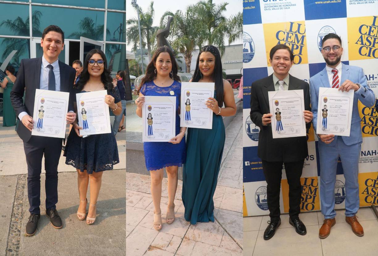 Los egresados de la máxima casa de estudios posaron muy contentos con sus títulos para las cámaras de LA PRENSA.