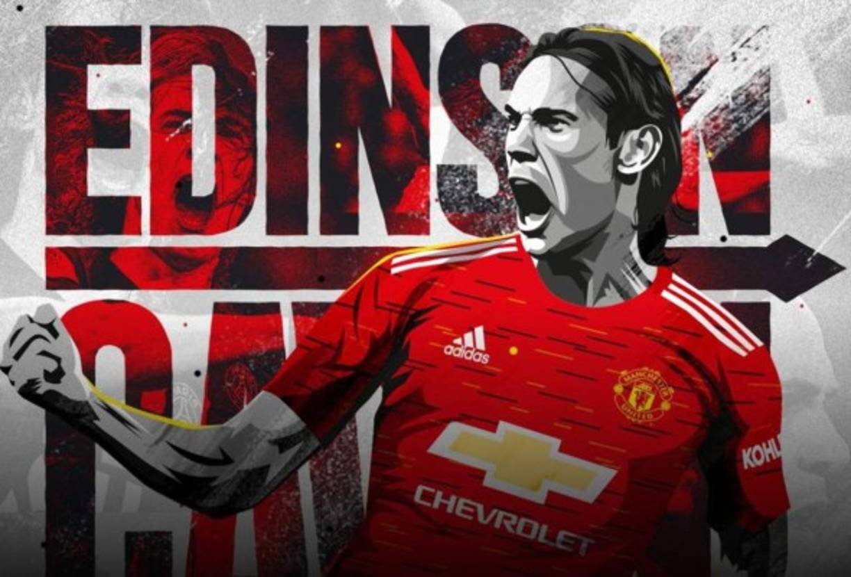 El delantero uruguayo Edinson Cavani, libre tras acabar en junio su contrato con el París SG, firmó por una temporada con opción a otra adicional por el Manchester United.