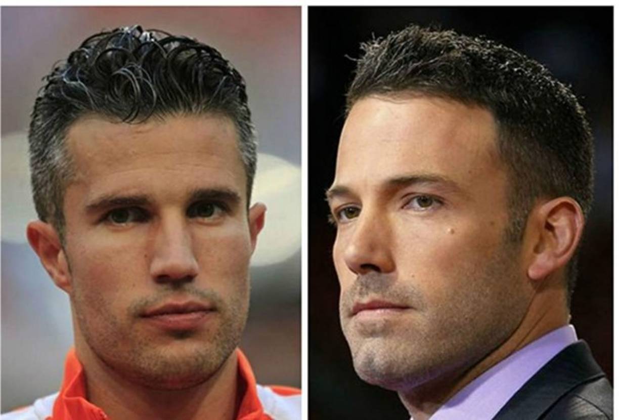 El holandés Robin Van Persie y Ben Affleck.