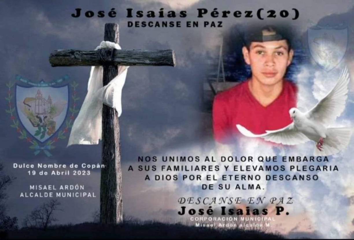 José Isaías Pérez de 20 años.