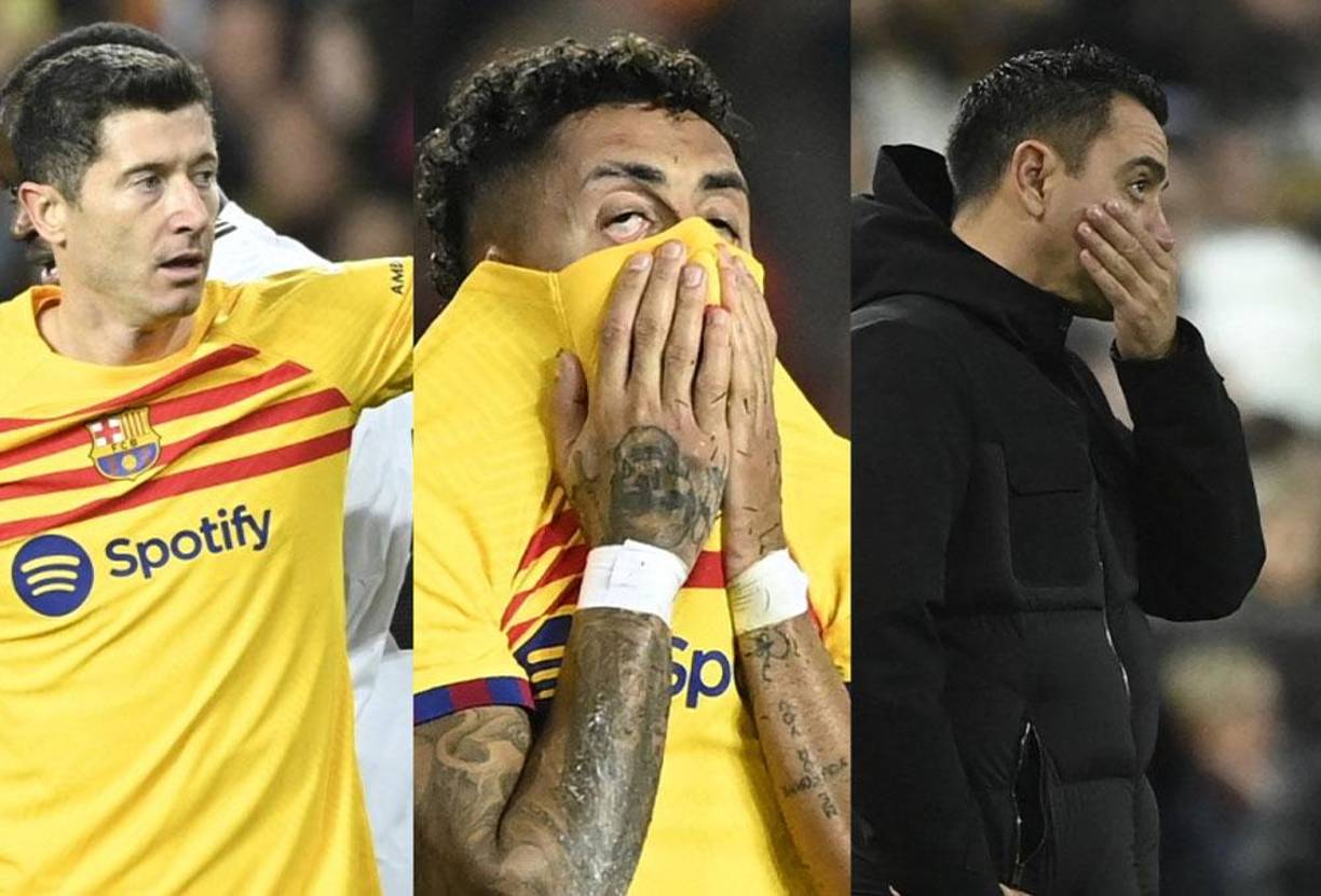 Barcelona volvió a tropezar y en esta ocasión fue tras empatar 1-1 ante Valencia. La plantilla del club culé evidenció mucha frustración.