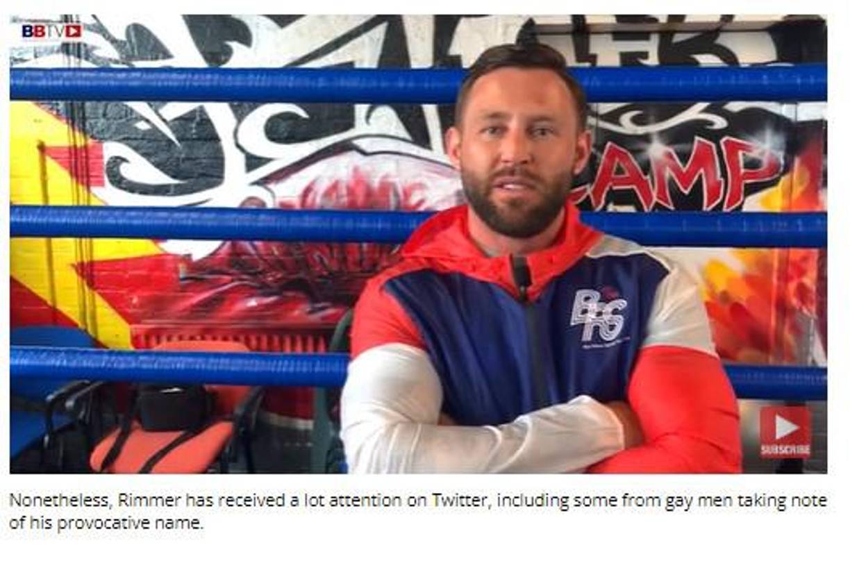 Robert Rimmer es entrenador de boxeo, según algunos videos que se pueden encontrar en YouTube.