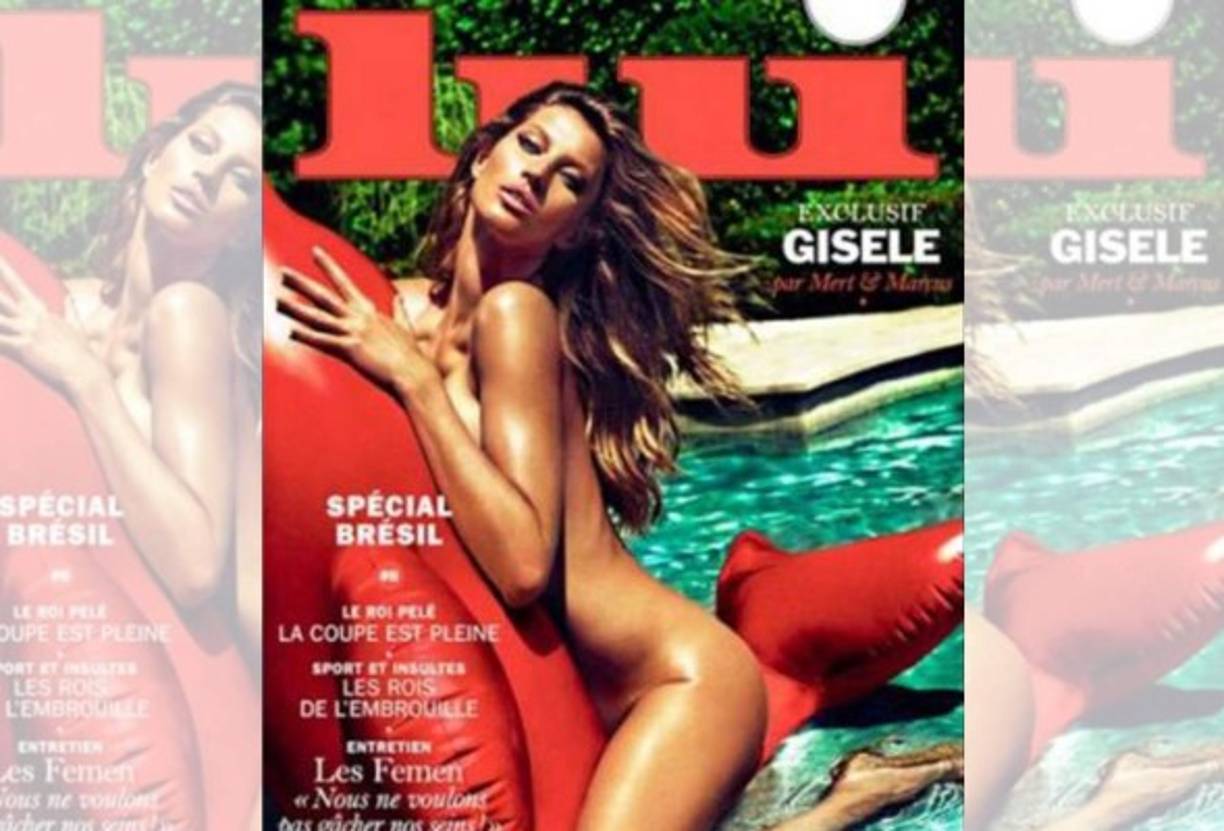 Gisele Bündchen posó 'como Dios la trajo al mundo' en la portada de Lui.