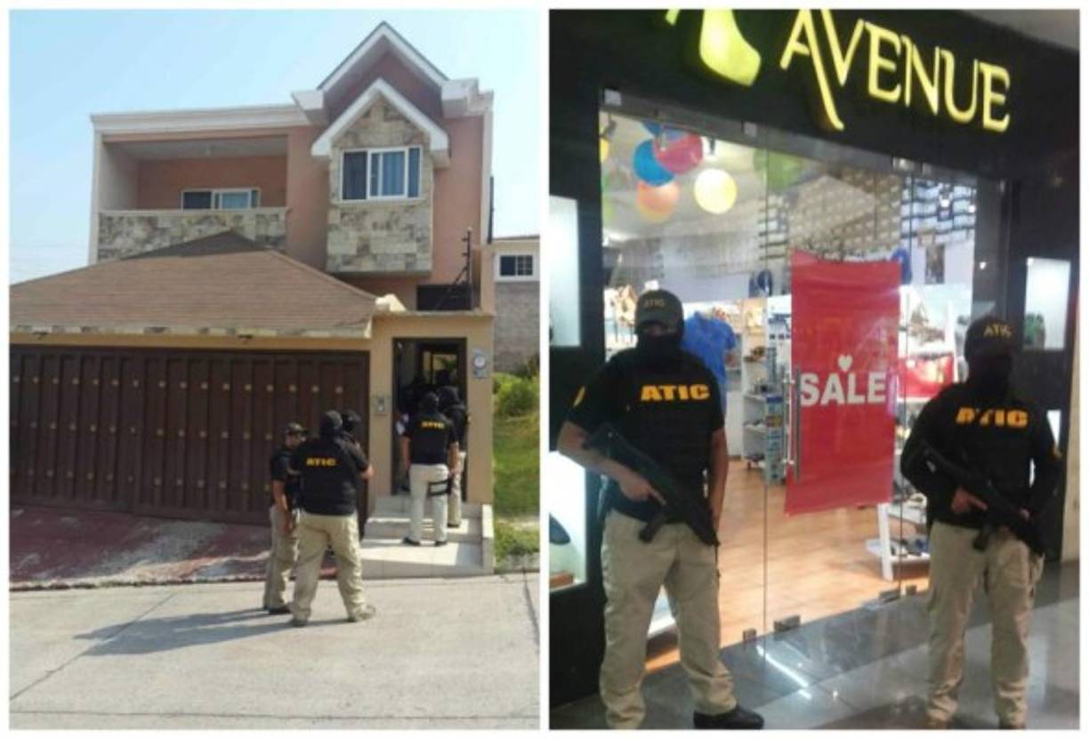 Elementos de la Agencia Técnica de Investigación Criminal (ATIC) realizaron la mañana de este martes operativos de aseguramiento a varias residencias y negocios ligados al cártel de los Valle Valle ubicados en San Pedro Sula, Comayagua y en la capital del país.