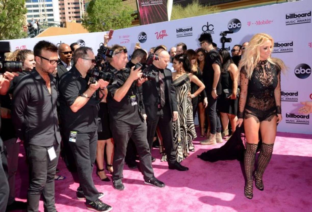 La 'Reina del Pop' Brithey Spear impresiona a su llegada a los premios Billboard 2016.