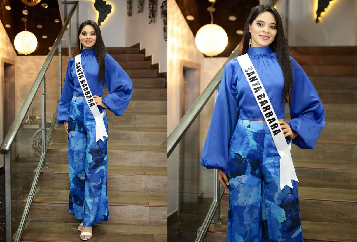 María Cecilia Archaga, de 21 años, representa con mucho orgullo al departamento de Santa Bárbara. La joven es estilista profesional. 