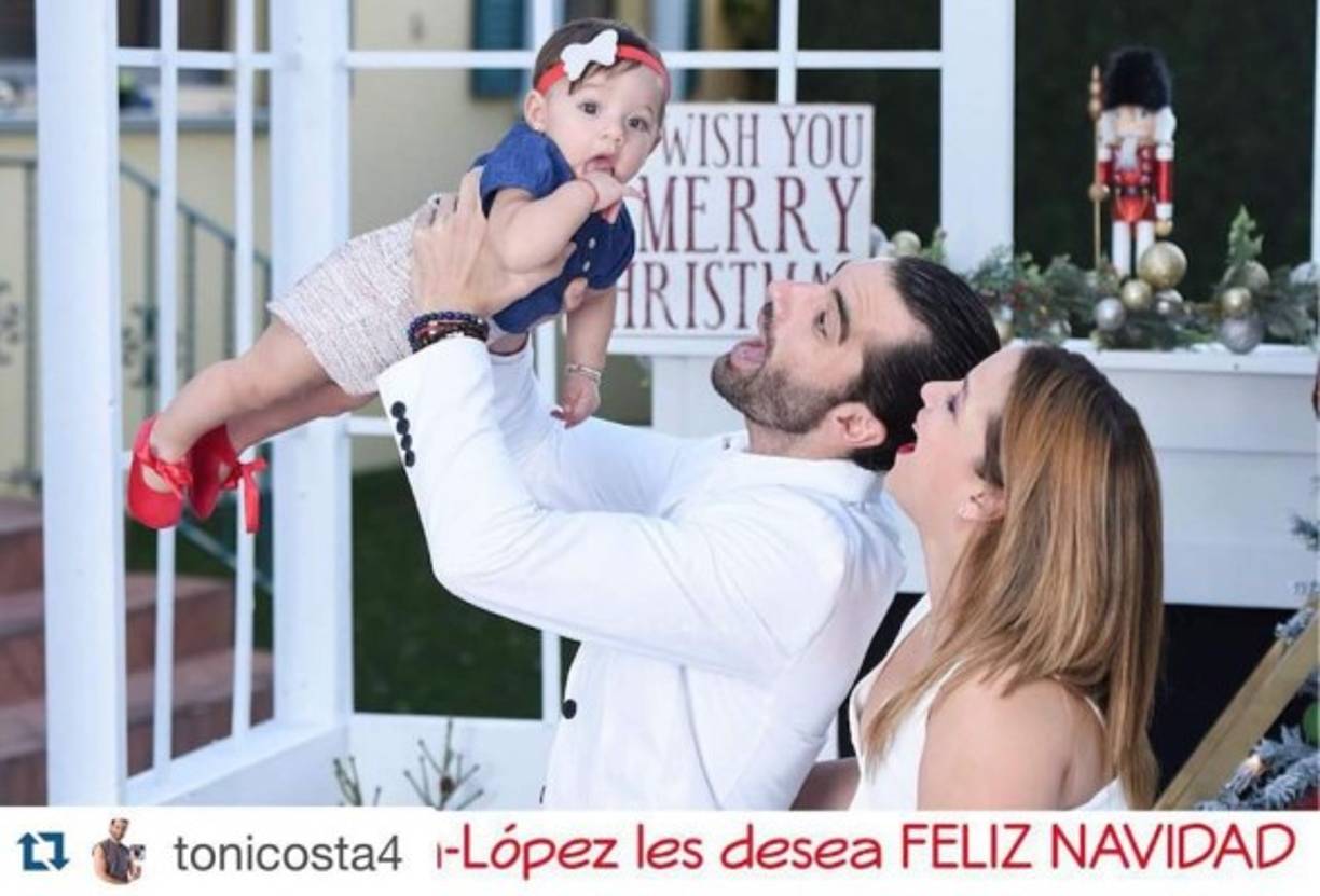 Tony Costa en una imagen con Alaïa y Adamaris López.