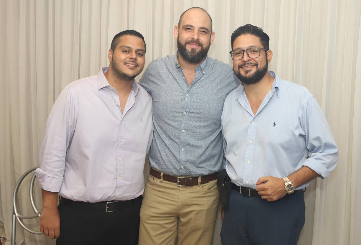 Nebil Chahin, Gabriel Segebre y José Chahin