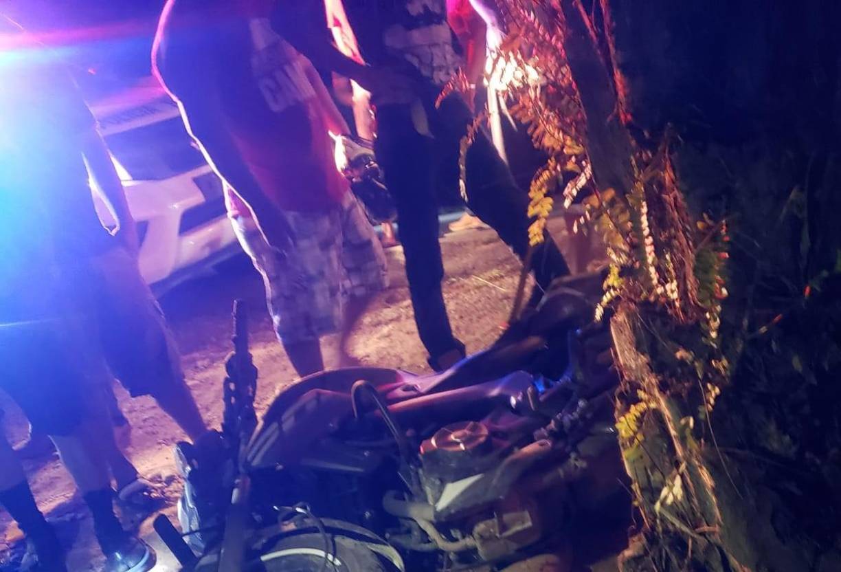 El accidente ocurrió anoche en la aldea Los Chorros. 