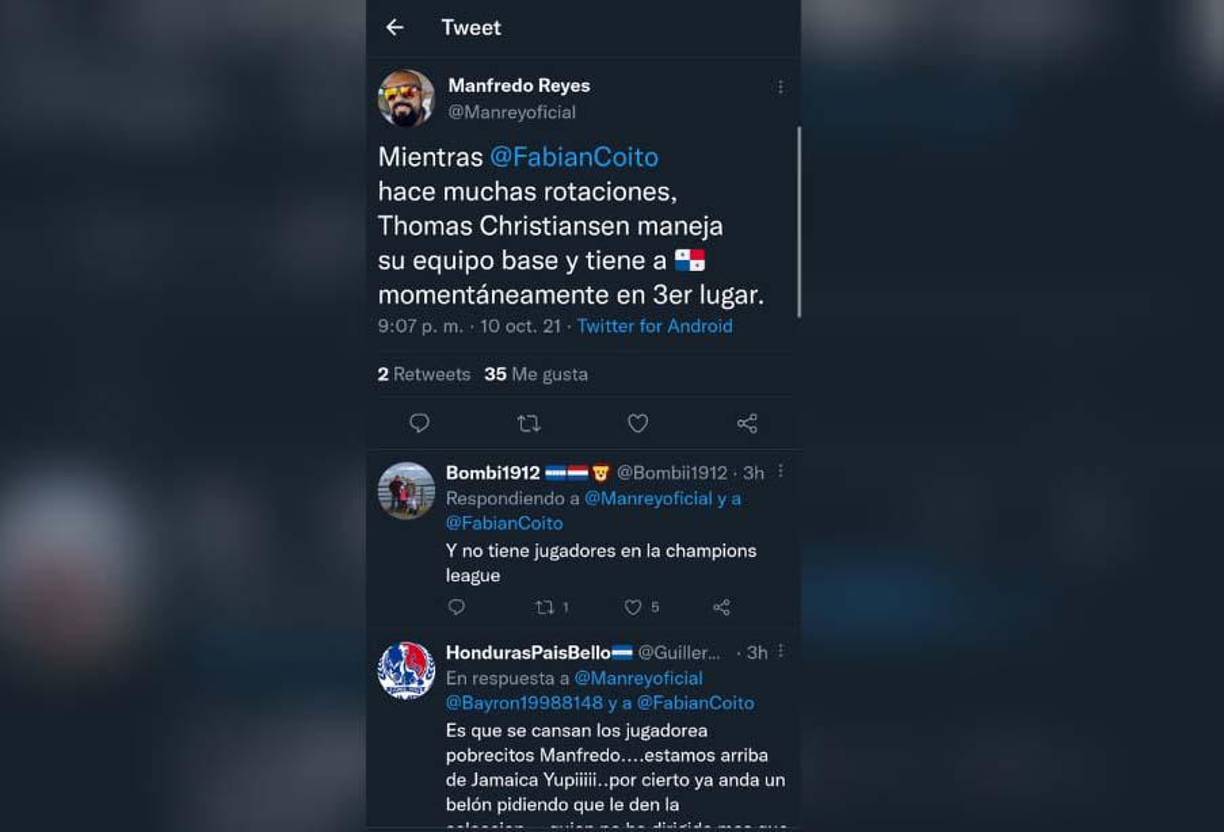 Manfredo Reyes puso como ejemplo el gran momento de Panamá.